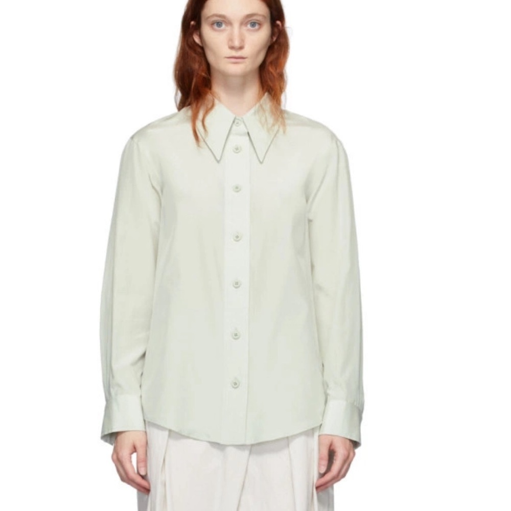 Low Classic Green Silk Shirt